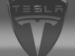 tesla logo 3D मॉडल