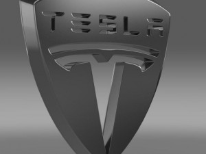 tesla logo 3D मॉडल