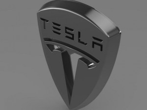 tesla logo 3D मॉडल