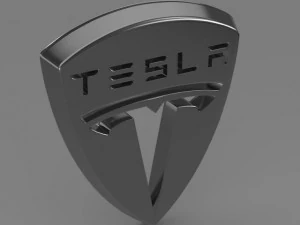 tesla logo 3D Model