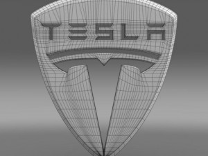 tesla logo 3D मॉडल