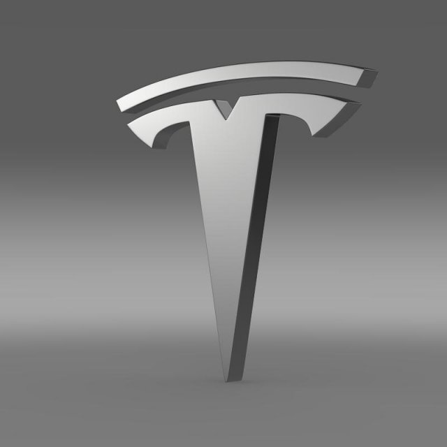 tesla wheel logo 3D Модель .c4d .max .obj .3ds .fbx .stl .blend 