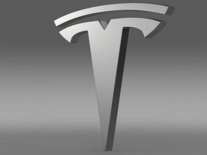 tesla wheel logo 3D Model