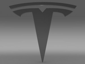 tesla wheel logo 3D Модель