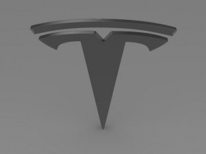 tesla wheel logo 3D Модель