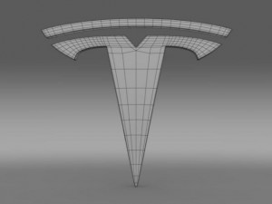 tesla wheel logo 3D Модель
