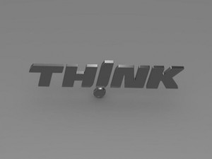 think logo 3D 模型