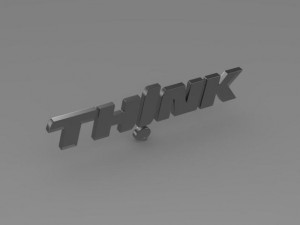 think logo 3D 模型