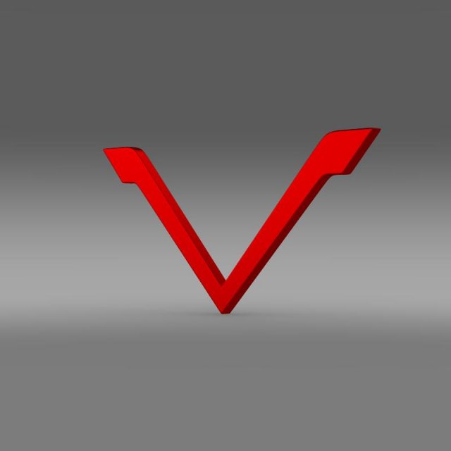 venturi logo 3D Model .c4d .max .obj .3ds .fbx .stl .blend 