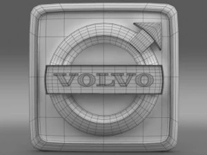 volvo truck logo 3D Model