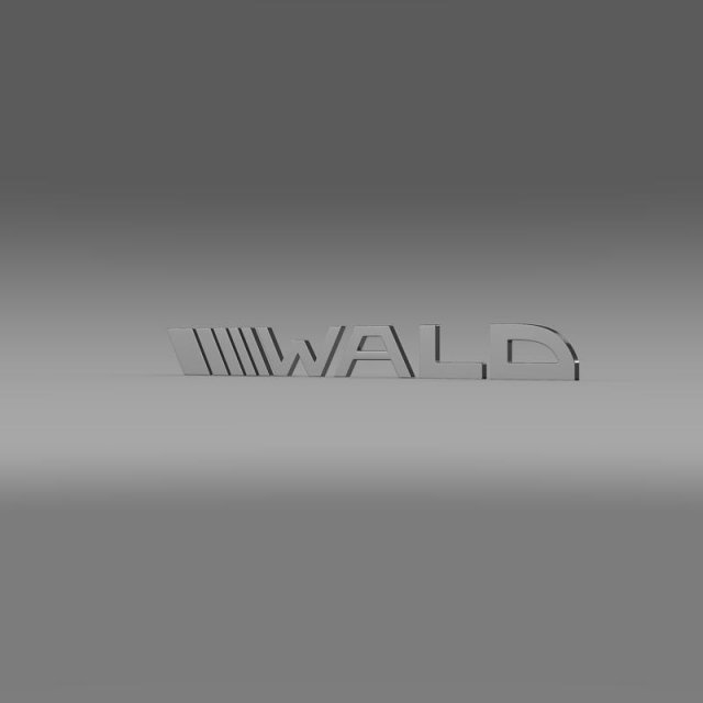 wald logo 3D Модель .c4d .max .obj .3ds .fbx .stl .blend 