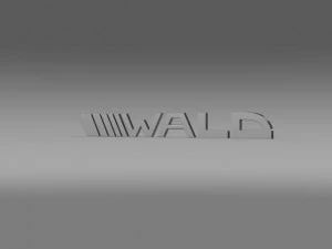 logo Wald Modello 3D