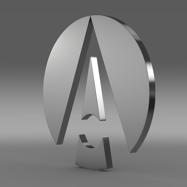 ariel logo Modelo 3D .c4d .max .obj .3ds .fbx .stl .blend 