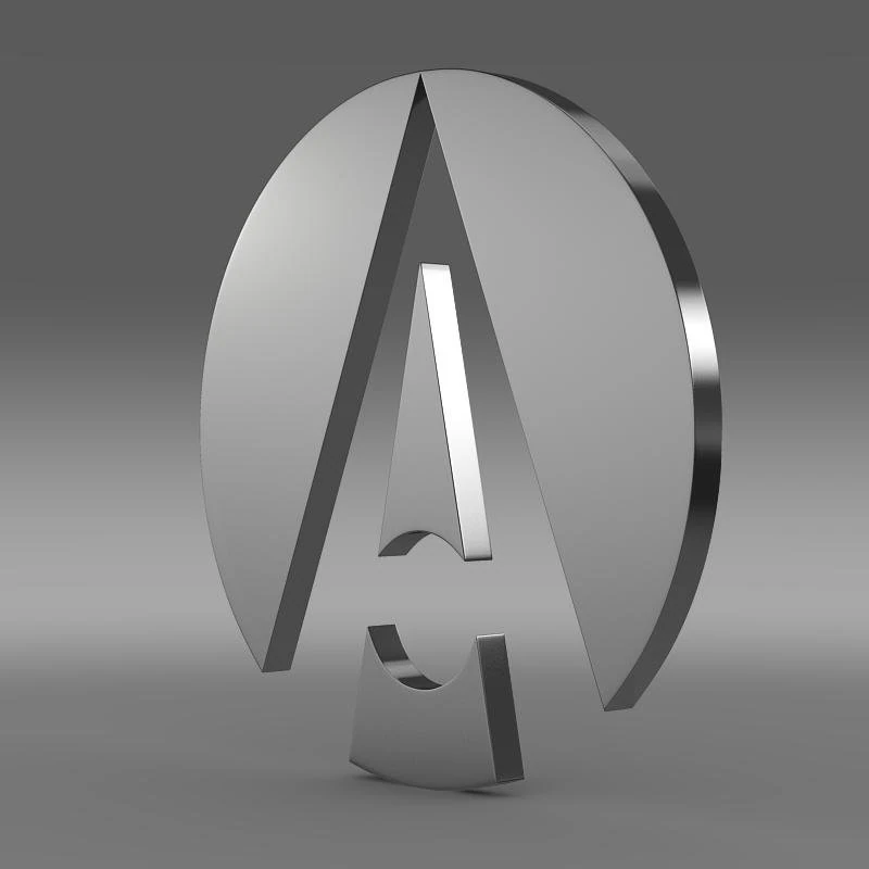 ariel logo 3D Model .c4d .max .obj .3ds .fbx .stl .blend 