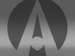 ariel logo Modelo 3D