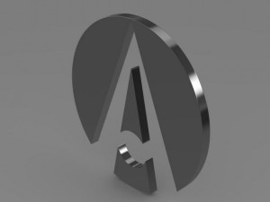 ariel logo Modelo 3D