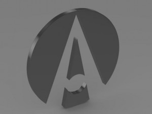 ariel logo Modelo 3D