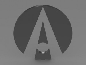 ariel logo Modelo 3D