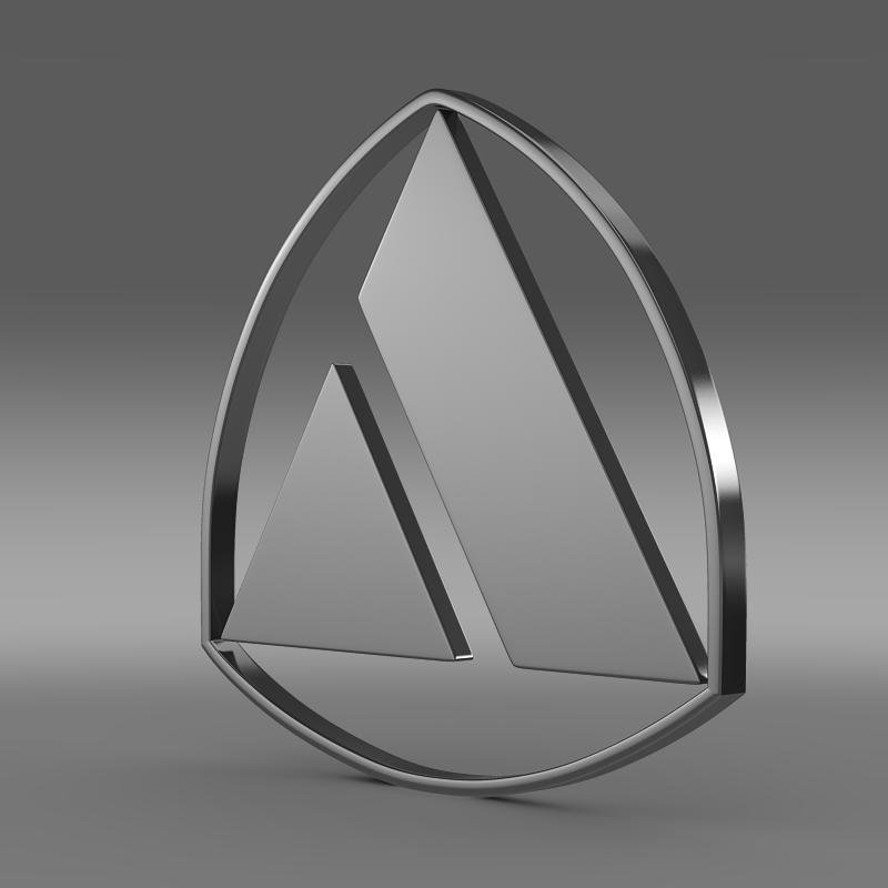 audi logo 3D Model in Parts of auto 3DExport