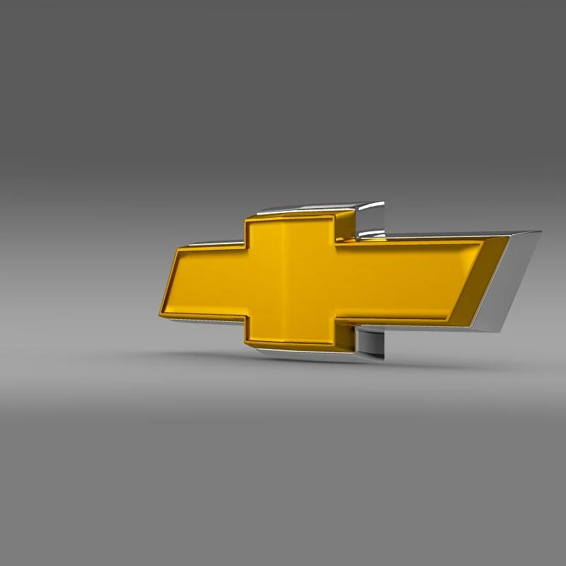 chevrolet new logo 3D Model .c4d .max .obj .3ds .fbx .stl .blend 