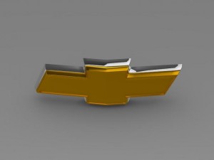 chevrolet new logo 3D Модель