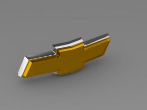 chevrolet new logo 3D Модель