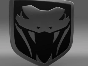 dodge viper fangs 2003 logo 3D Model