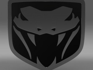 dodge viper fangs 2003 logo 3D-Modell