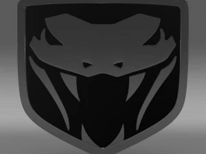 dodge viper fangs 2003 logo 3D Model