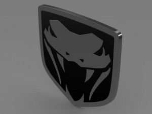 dodge viper fangs 2003 logo 3D-Modell