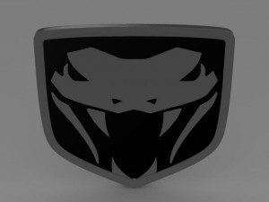 dodge viper fangs 2003 logo 3D-Modell