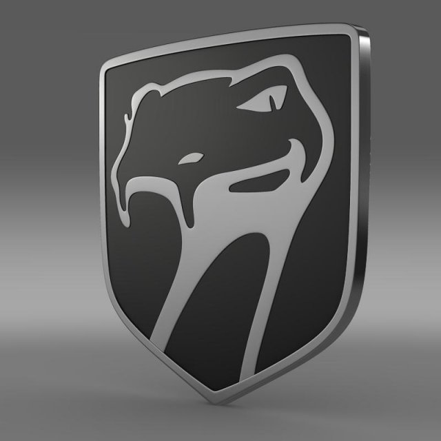 dodge viper sneaky pete 1992 logo 3D-Modell .c4d .max .obj .3ds .fbx .stl .blend 