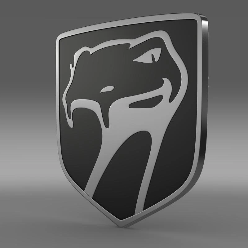 dodge viper sneaky pete 1992 logo 3D Model .c4d .max .obj .3ds .fbx .stl .blend 