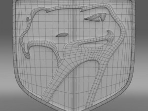 dodge viper sneaky pete 1992 logo 3D-Modell