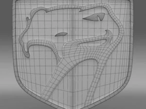 dodge viper sneaky pete 1992 logo 3D Model