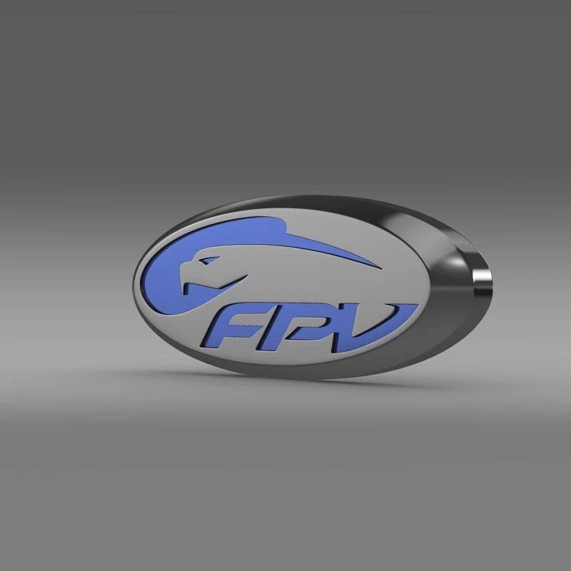 fpv logo 3D Model .c4d .max .obj .3ds .fbx .stl .blend 