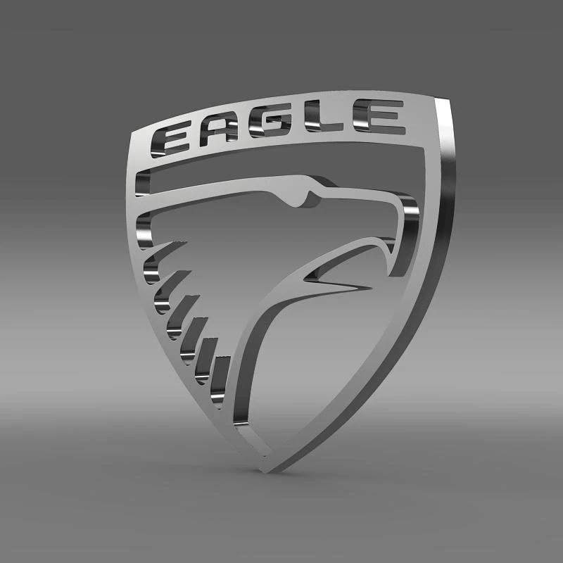 eagle logo 3D Model .c4d .max .obj .3ds .fbx .stl .blend 