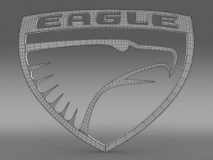 eagle logo 3D Model