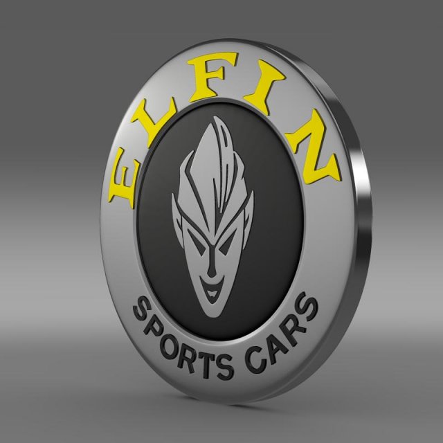 elfin logo Modelo 3D .c4d .max .obj .3ds .fbx .stl .blend 