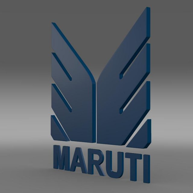 maruti logo 3D Model .c4d .max .obj .3ds .fbx .stl .blend