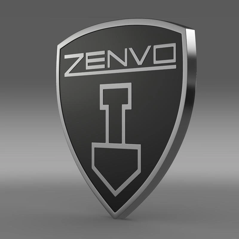 zenvo logo 3D Model .c4d .max .obj .3ds .fbx .stl .blend