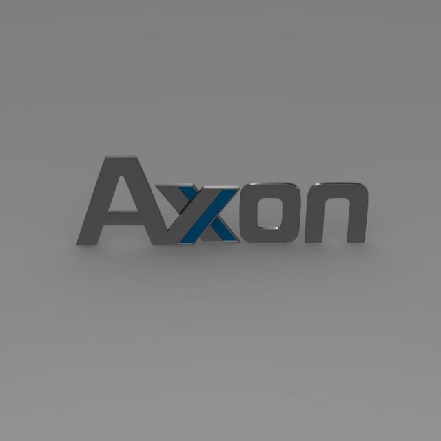 axon logo Modèle 3D .c4d .max .obj .3ds .fbx .stl .blend 