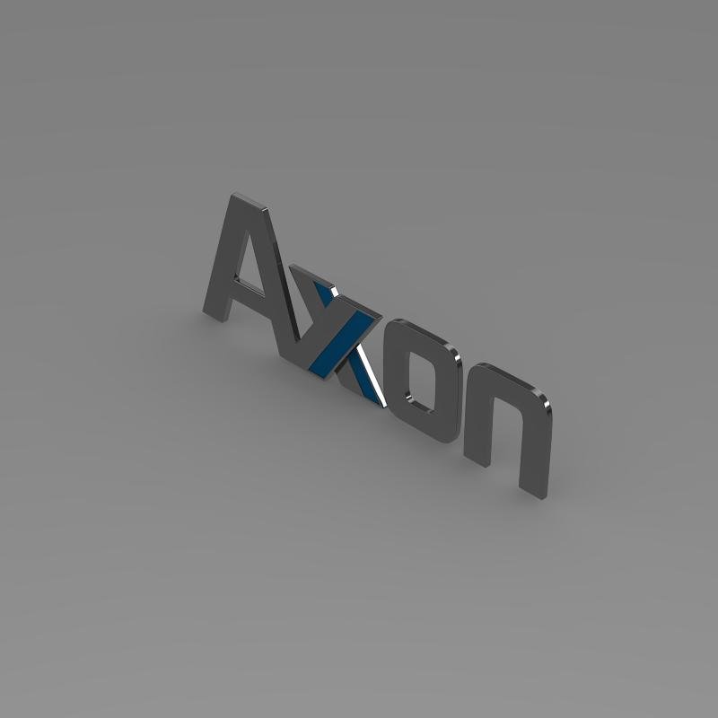 3д модели логотипов. Аксон логотип. Axon logo.