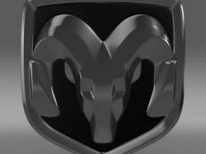 dodge new logo Modelo 3D