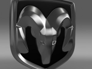 dodge new logo Modelo 3D