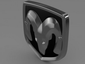 dodge new logo Modelo 3D