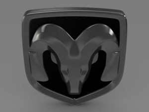 dodge new logo Modelo 3D