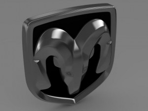dodge new logo Modelo 3D