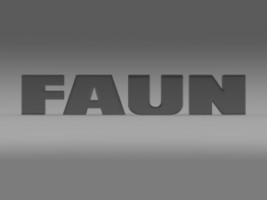 faun logo 3D Model