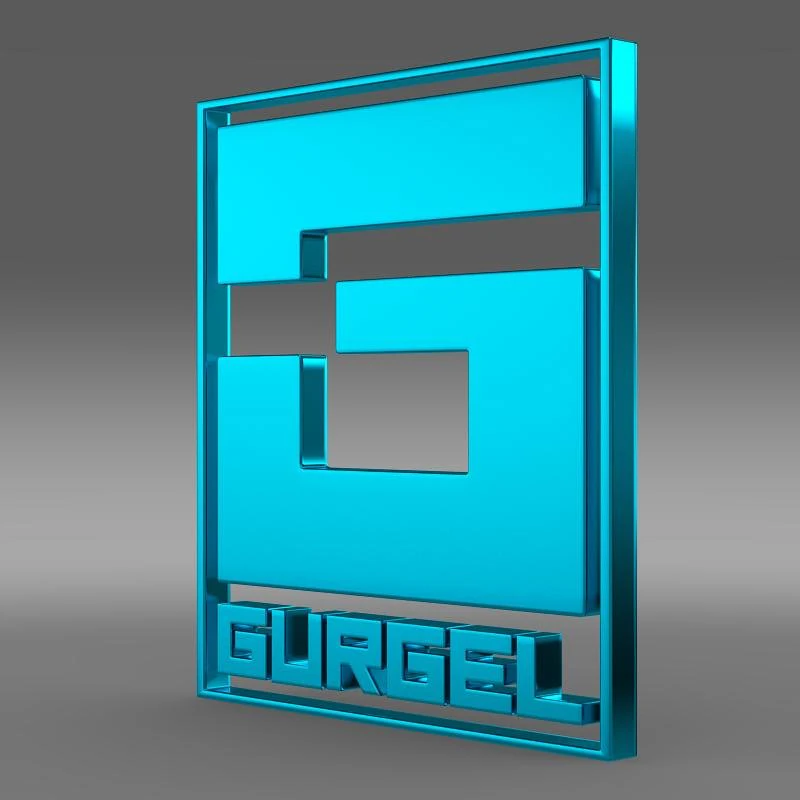 gurgel logo 3D Model .c4d .max .obj .3ds .fbx .stl .blend 